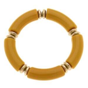 NEW CANVAS STYLE women's lelani disc resin stretch bracelet in marigold